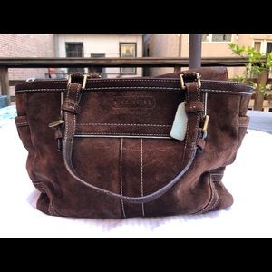 Coach Hampton Suede Leather Purse